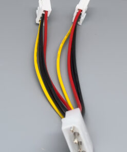 Molex to 2*Floppy adapter cable 24cm plug - socket - socket 4pin
