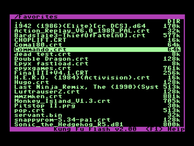 KungFuFlash2 pour Commodore 64 et 128 *Nouveau*. – Image 10