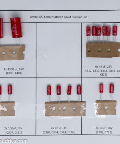 Amiga 500 Rev 3 + Rev 5 Recap Kit