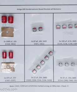 Amiga 600 Recap Kit todas las revisiones de placa base