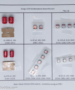 Amiga 1200 Recap Kit todas las revisiones de placa base